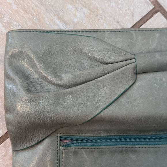Hobo bow leather fold over clutch - Picture 10 of 15